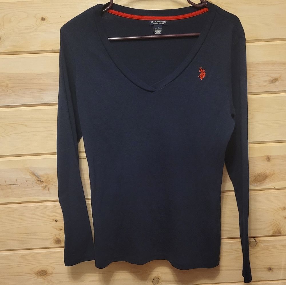 U.S. Polo Assn. Women's Long Sleeve Top Size: L